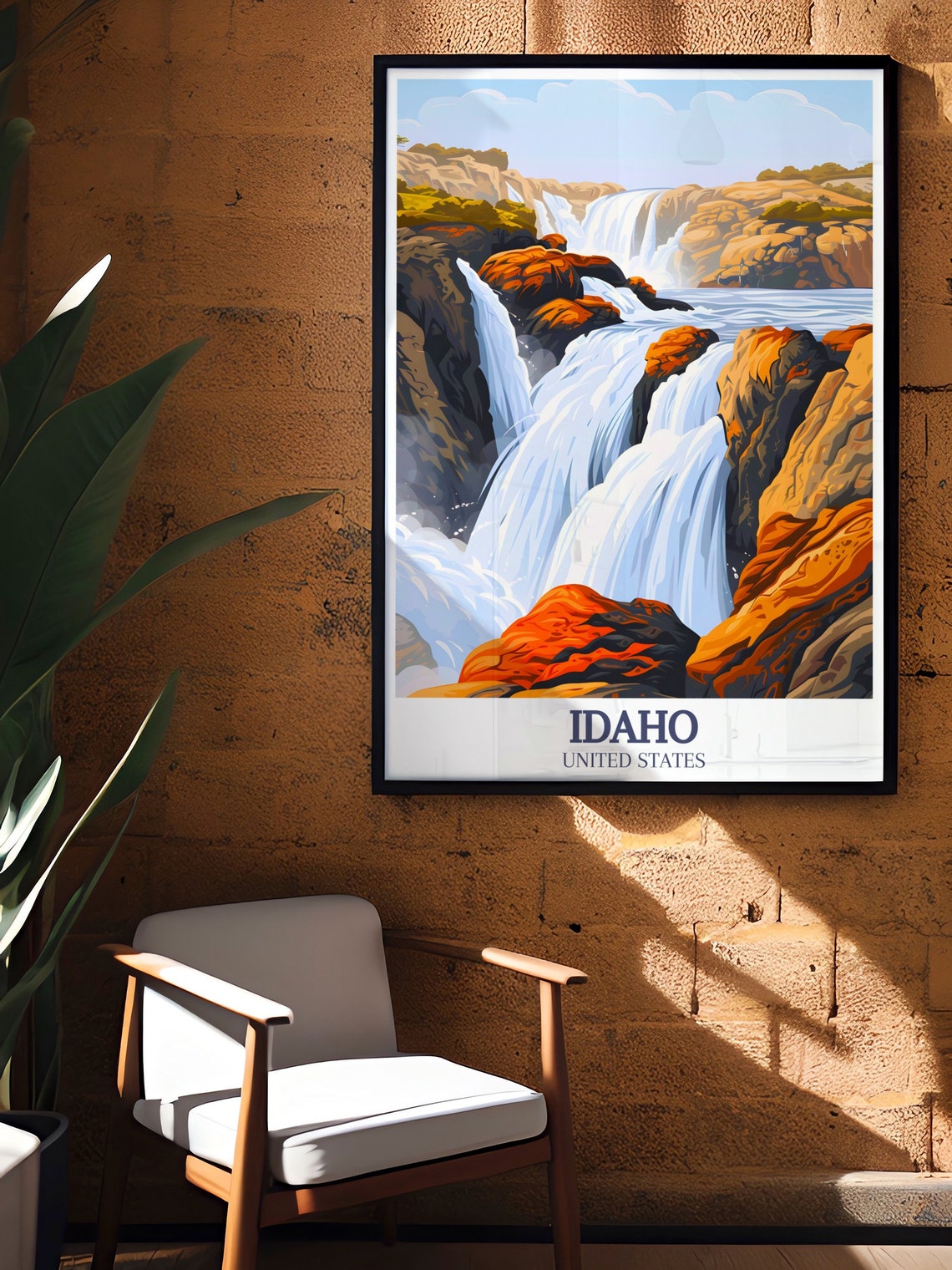 Idaho Shoshone Falls Niagara of the West Cascading Waterfall Poster - Image 3