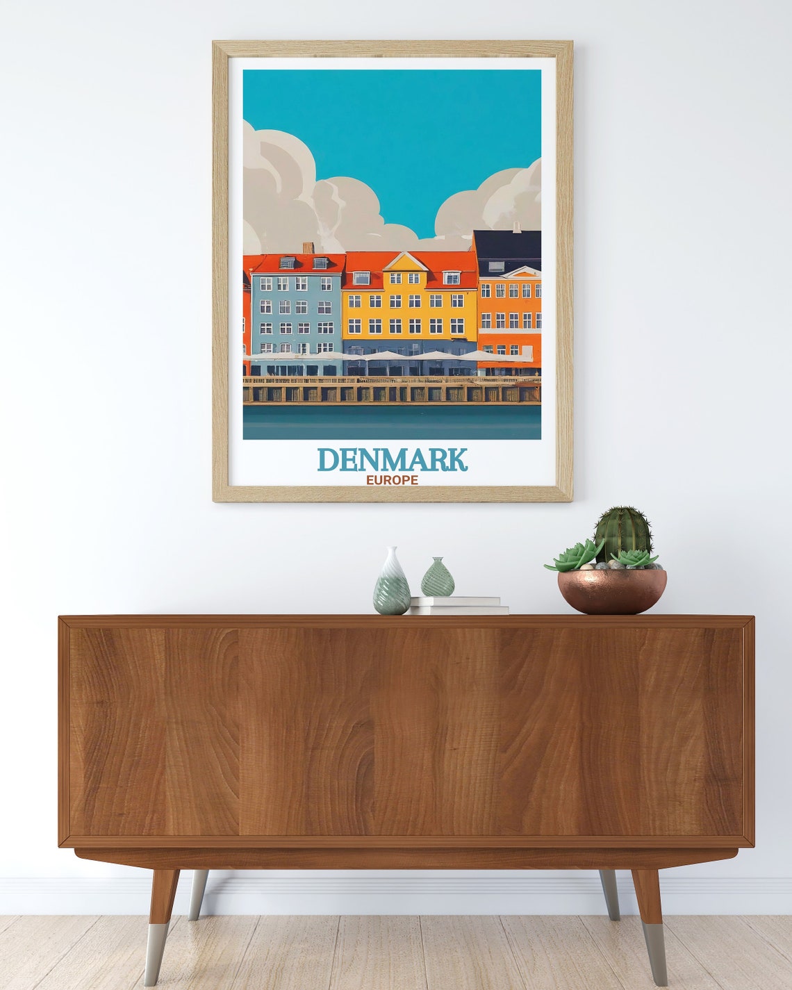 Denmark Europe Nyhavn Colorful Waterfront Houses Harbor Poster - Image 2