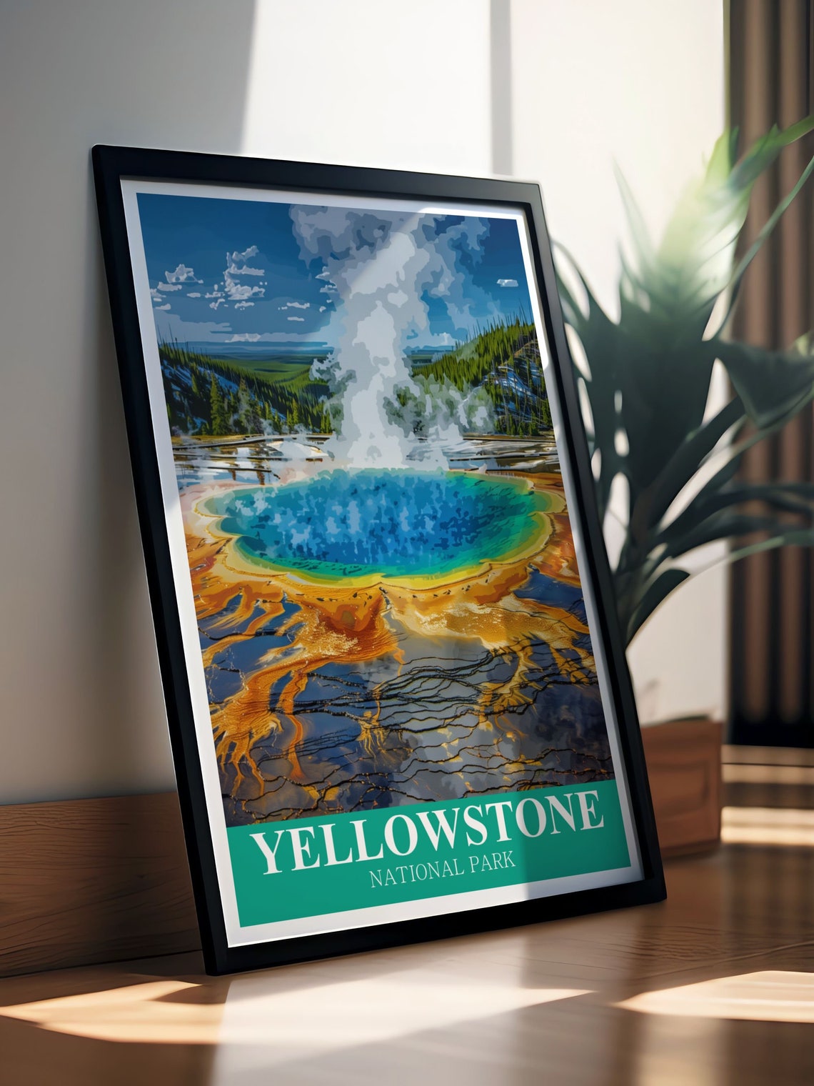 Yellowstone National Park Grand Prismatic Spring Colors Poster - Image 4
