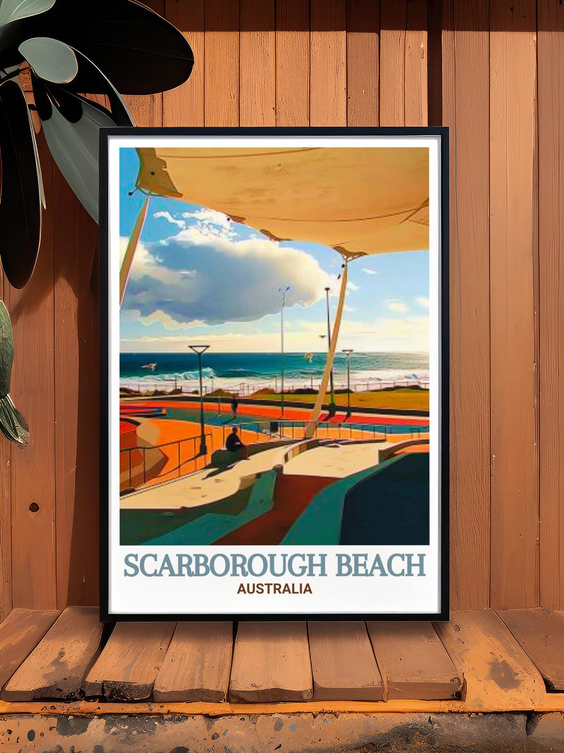 Scarborough Beach Australia Seaside Amphitheatre Foreshore Poster - Image 2