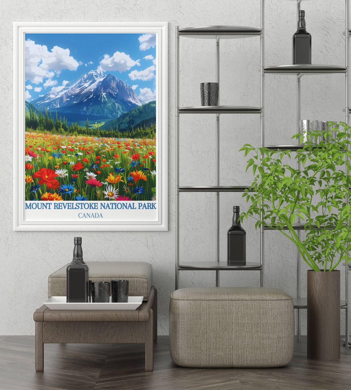 Mount Revelstoke National Park Wildflower Meadow Canada Peaks Poster - Image 4