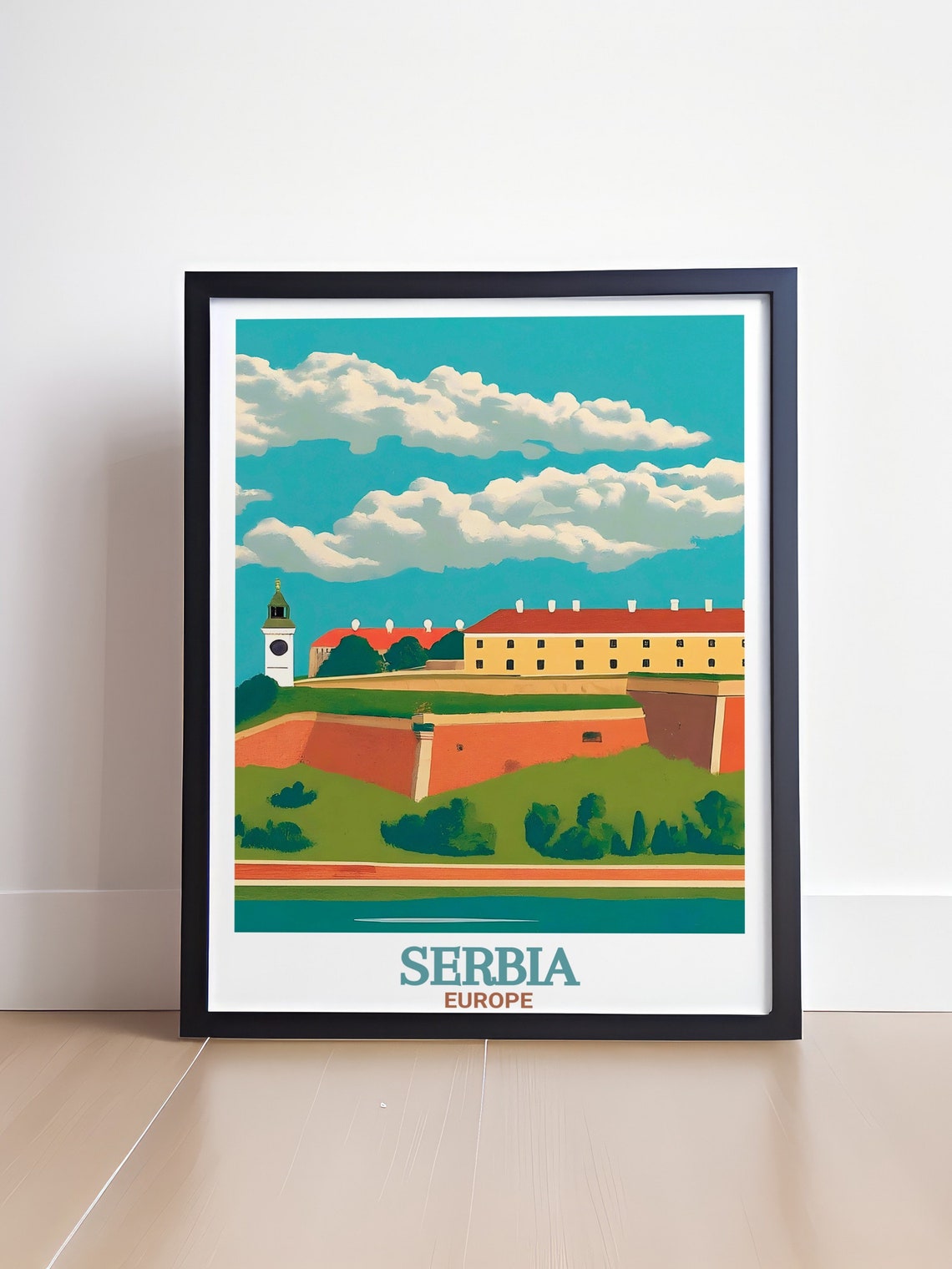 Serbia Travel Poster Novi Sad And Petrovaradin Fortress Art Collection Serbia Wall Art And Novi Sad Posters Serbia Wall Dcor - Image 4