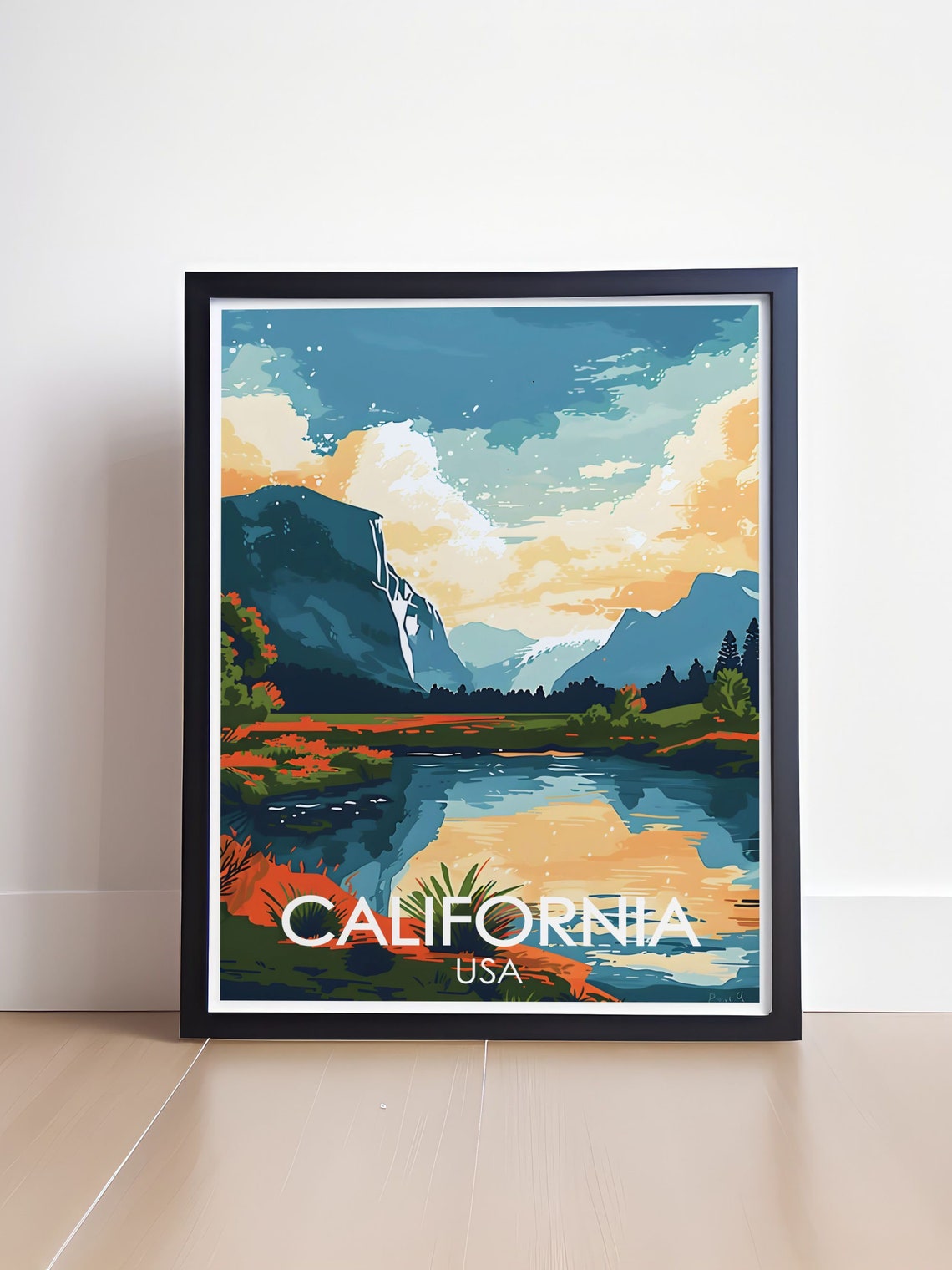 California Yosemite Valley Waterfall Majestic National Park Poster - Image 4