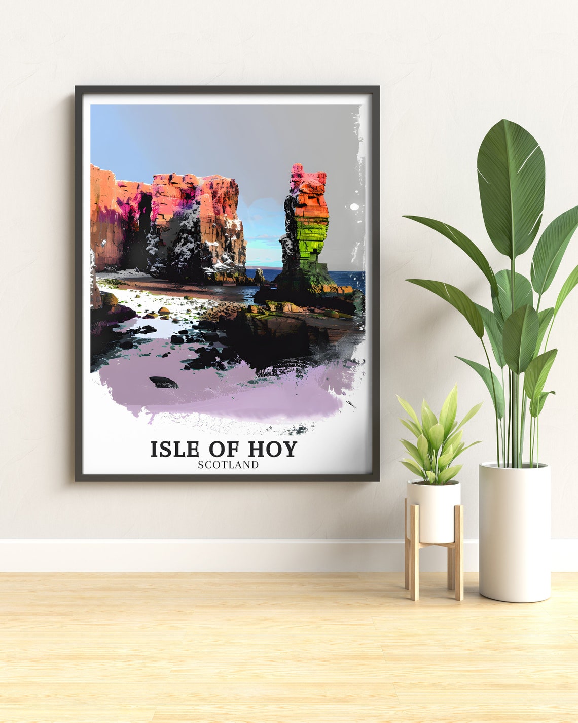 Isle Of Hoy Travel Print Old Man Of Hoy Orkney Poster Old Man Of Hoy Orkney Decor Old Man Of Hoy Orkney Gift Isle Of Hoy Art - Image 3