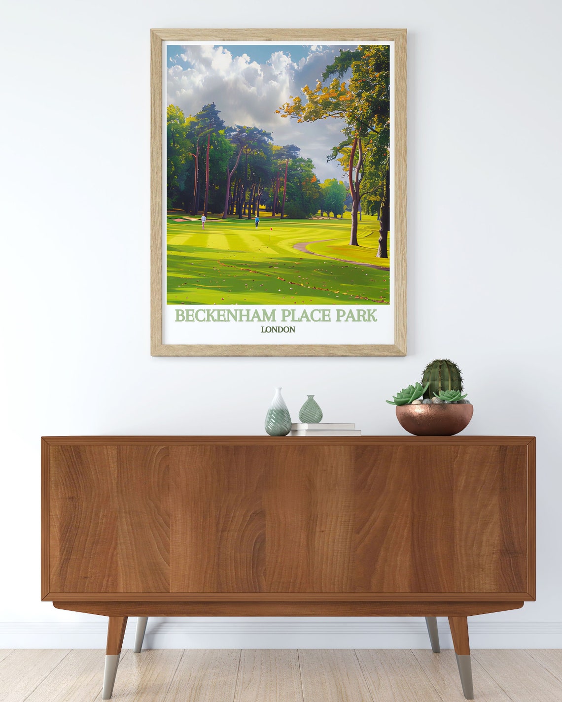 Beckenham Place Park London Golf Course Fairway Trees Poster - Image 3