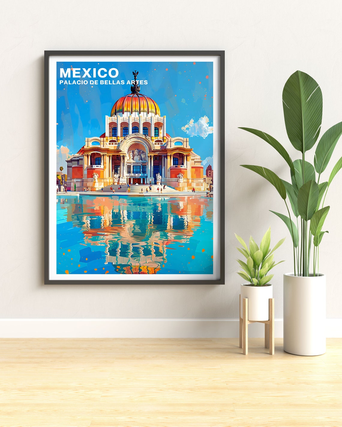 Palacio de Bellas Artes Mexico City Iconic Dome Travel Poster - Image 3