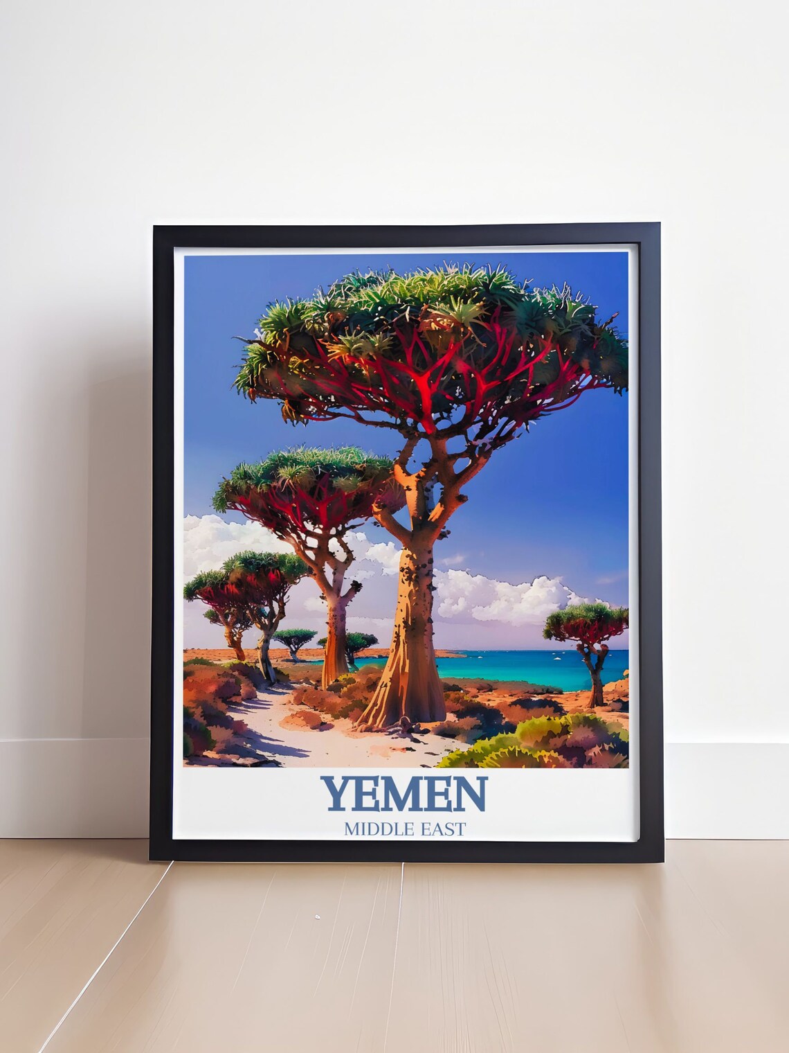 Yemen Dragons Blood Trees And Detwah Lagoon Art Print - Image 4