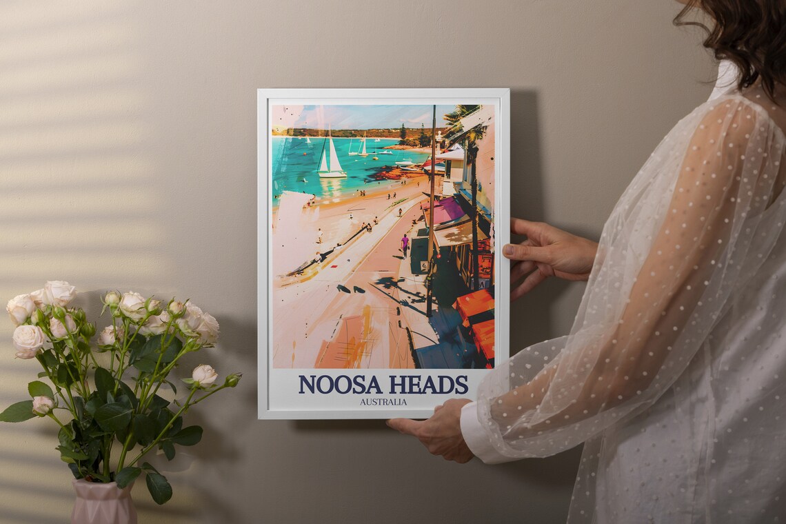 Noosa Heads Hastings Street Laguna Bay Seaside Promenade Poster - Image 3