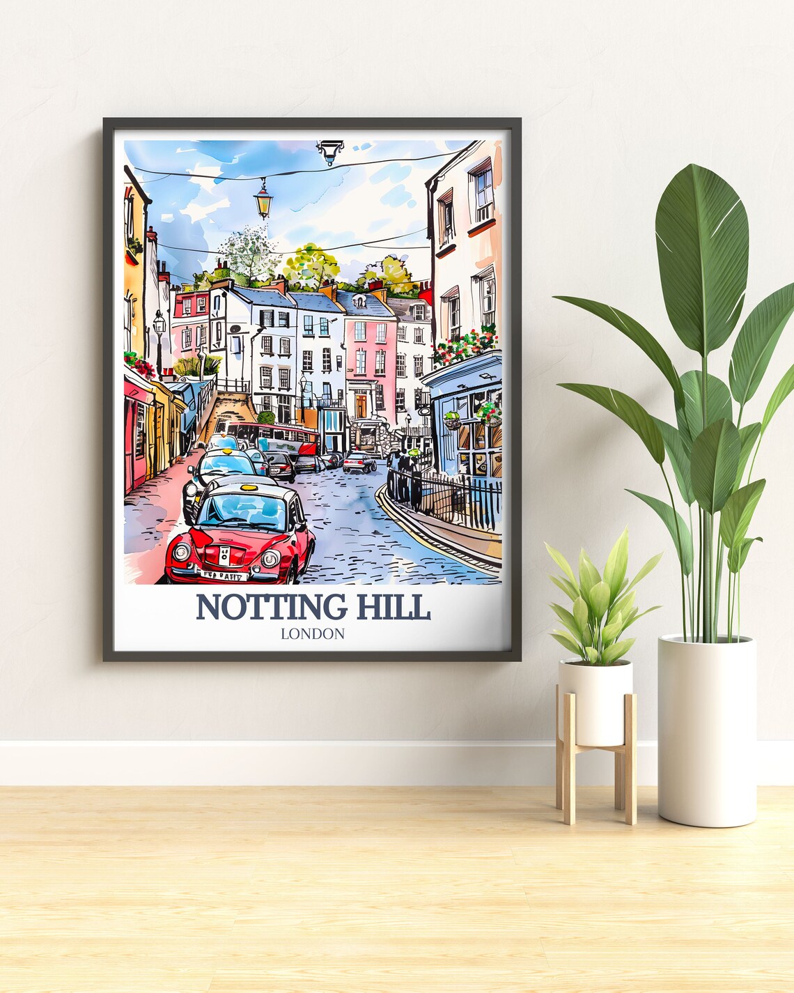 Notting Hill, Portobello Road Travel Poster - Image 2