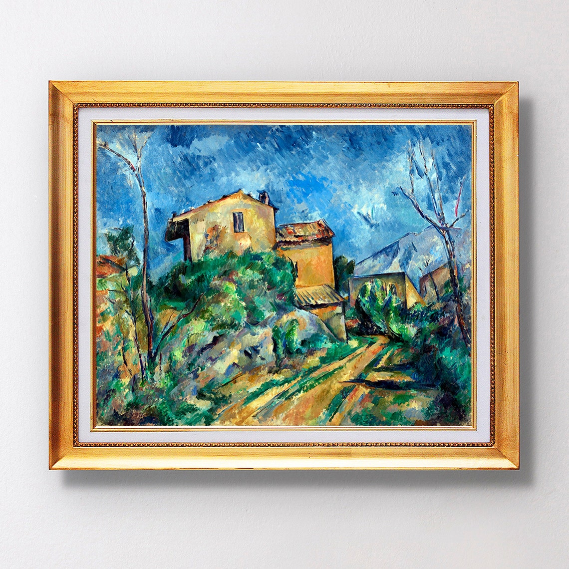 Paul Cezanne The House of the Hanged Man Village Scene Poster