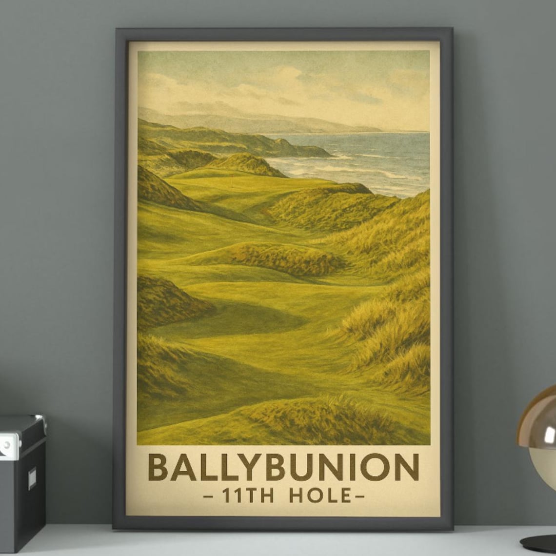 Ballybunion Golf Course Vintage Irish Travel Poster