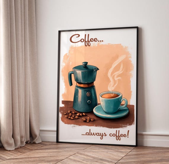 Print Kitchen Wall Art Kitchen Poster Kitchen Decor Coffee Print Beverage Print Bar Decor Breakfast Print
