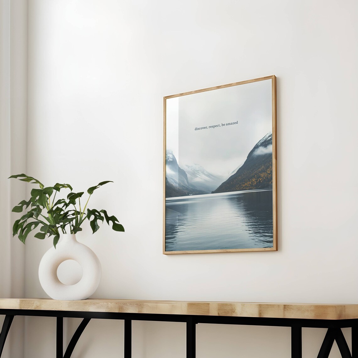 Fjord Travel Poster, Scandinavian Nature Scenery - Image 2