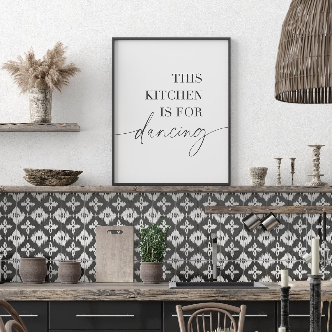 This Kitchen Is For Dancing Kitchen Poster Art - Image 4