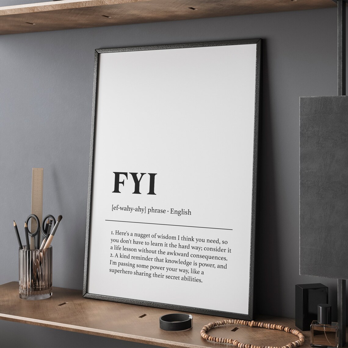 FYI Definition Funny Office Decor, Coworker Gift - Image 2