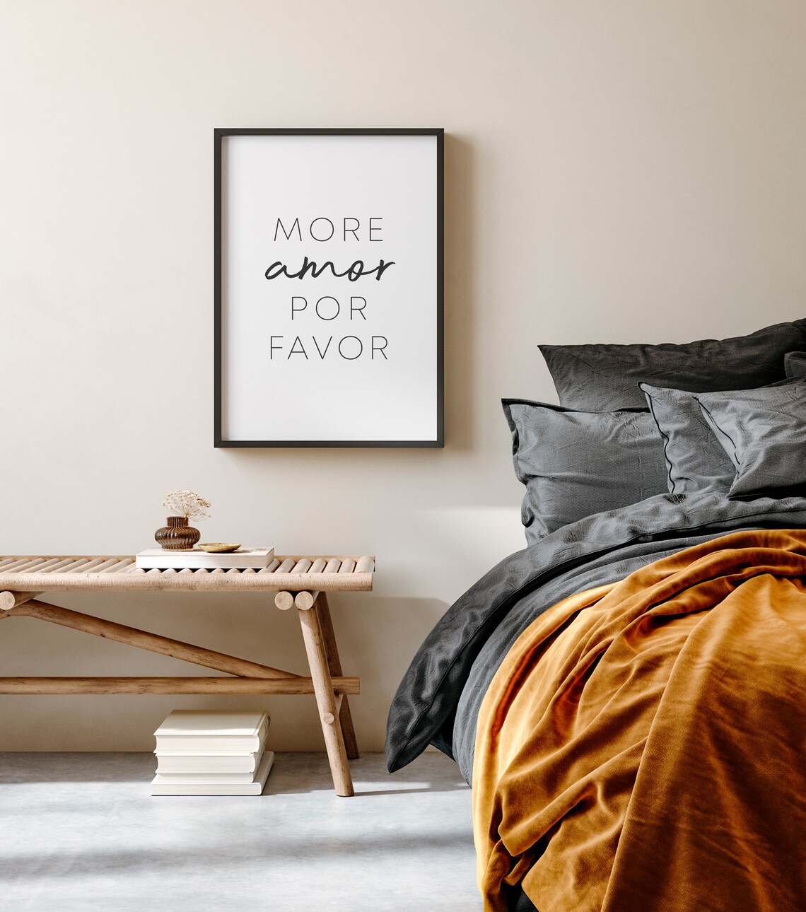 More Amor Por Favor Love Sign Boho Art Print - Image 4