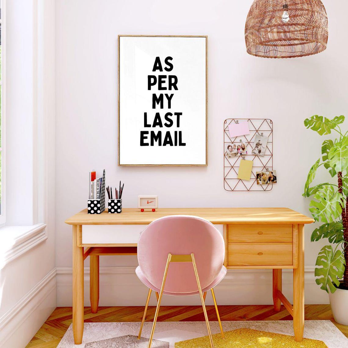 As Per My Last Email Bold Office Humor Typography Quote Poster - Image 3