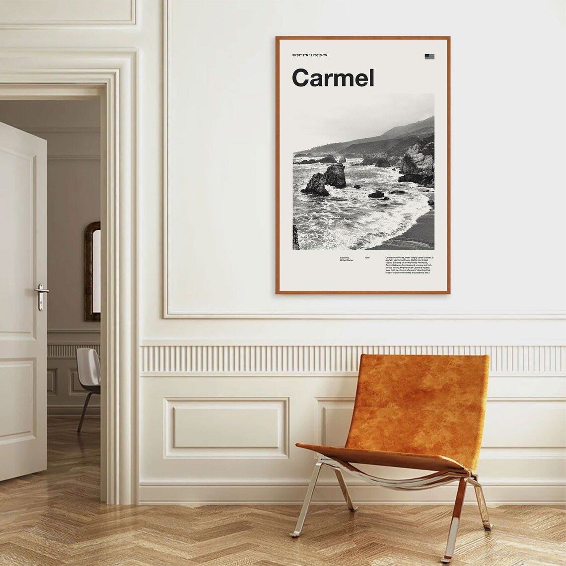 Carmel By The Sea Mid-Century Travel Poster - Image 3