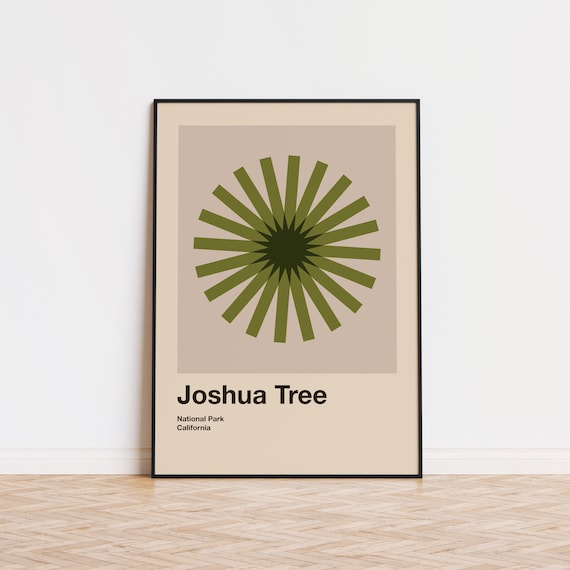 Joshua Tree National Park Mid-Century Travel Poster