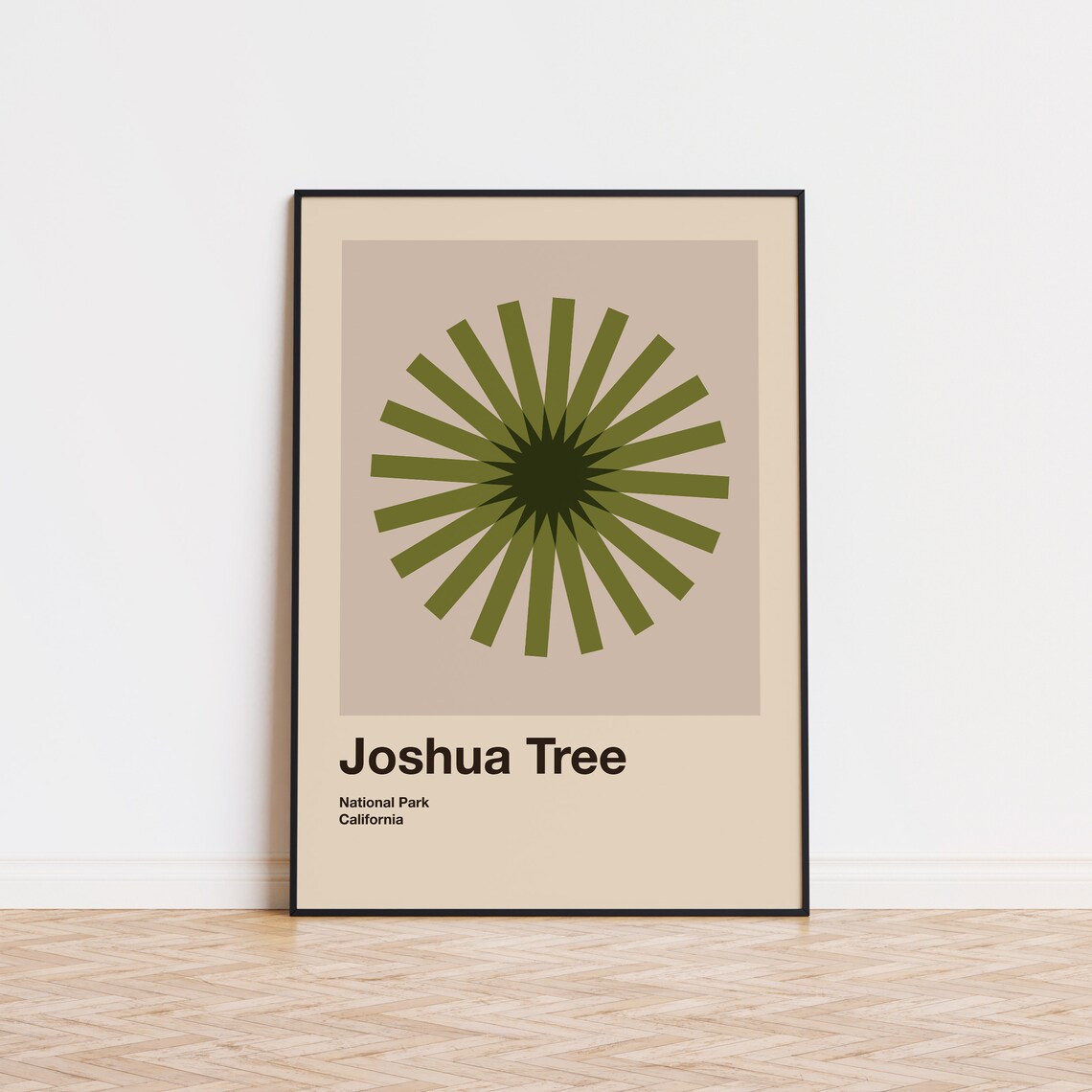 Joshua Tree National Park Mid-Century Travel Poster