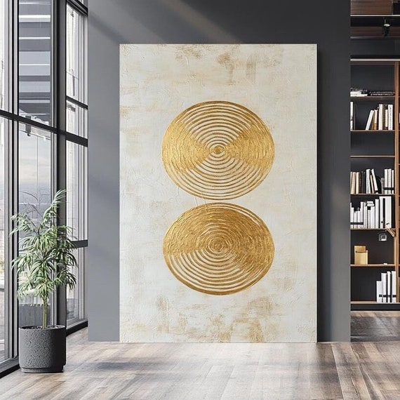 Minimalist Gold Abstract Wall Art Luxury Home Decor Modern Minimalist Painting Luxury Geometric Wall Decor Abstract Wall Art