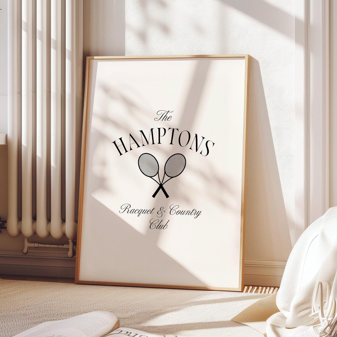 Tennis Club Print Racquet Club Poster Hamptons Prints Country Club Aesthetic Coastal Wall Art Vintage Sports Print Wall Art