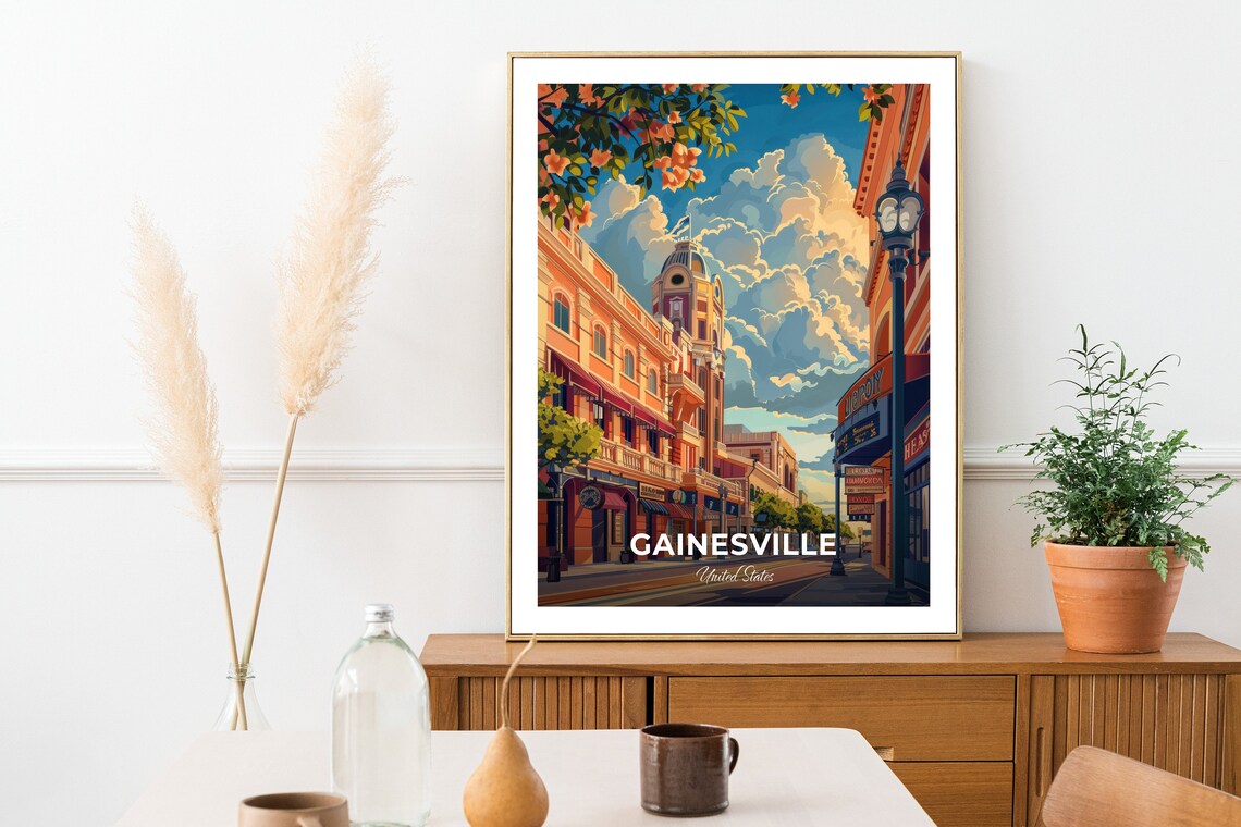Gainesville Hippodrome Theatre Historic Street Travel Poster - Image 3
