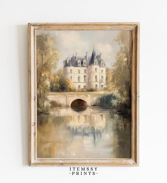 Vintage Castle on Lake Moody England Landscape