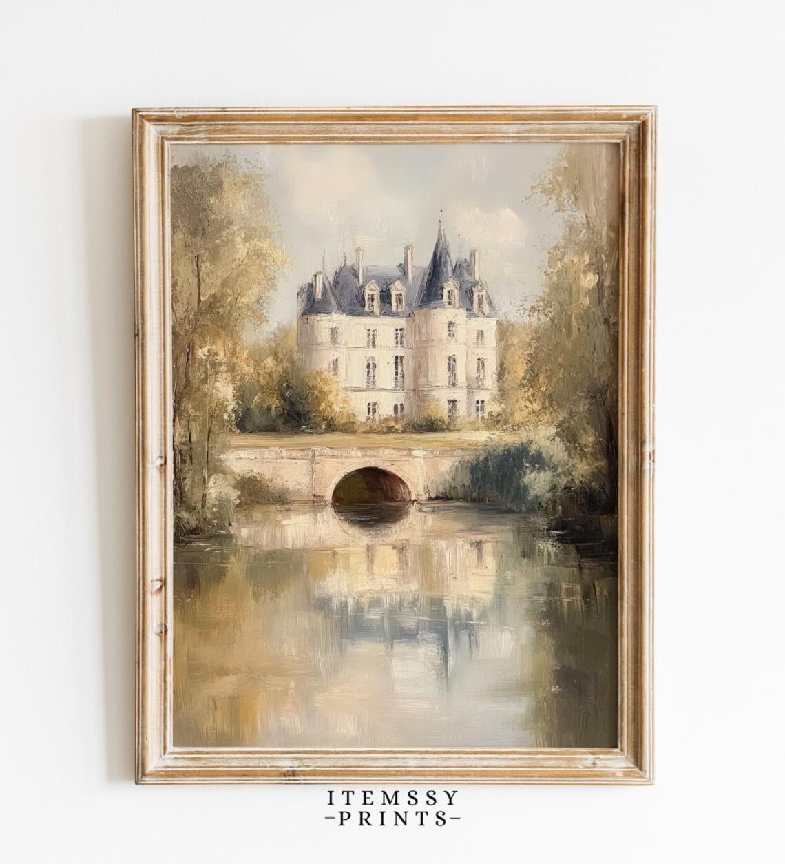 Vintage Castle on Lake Moody England Landscape
