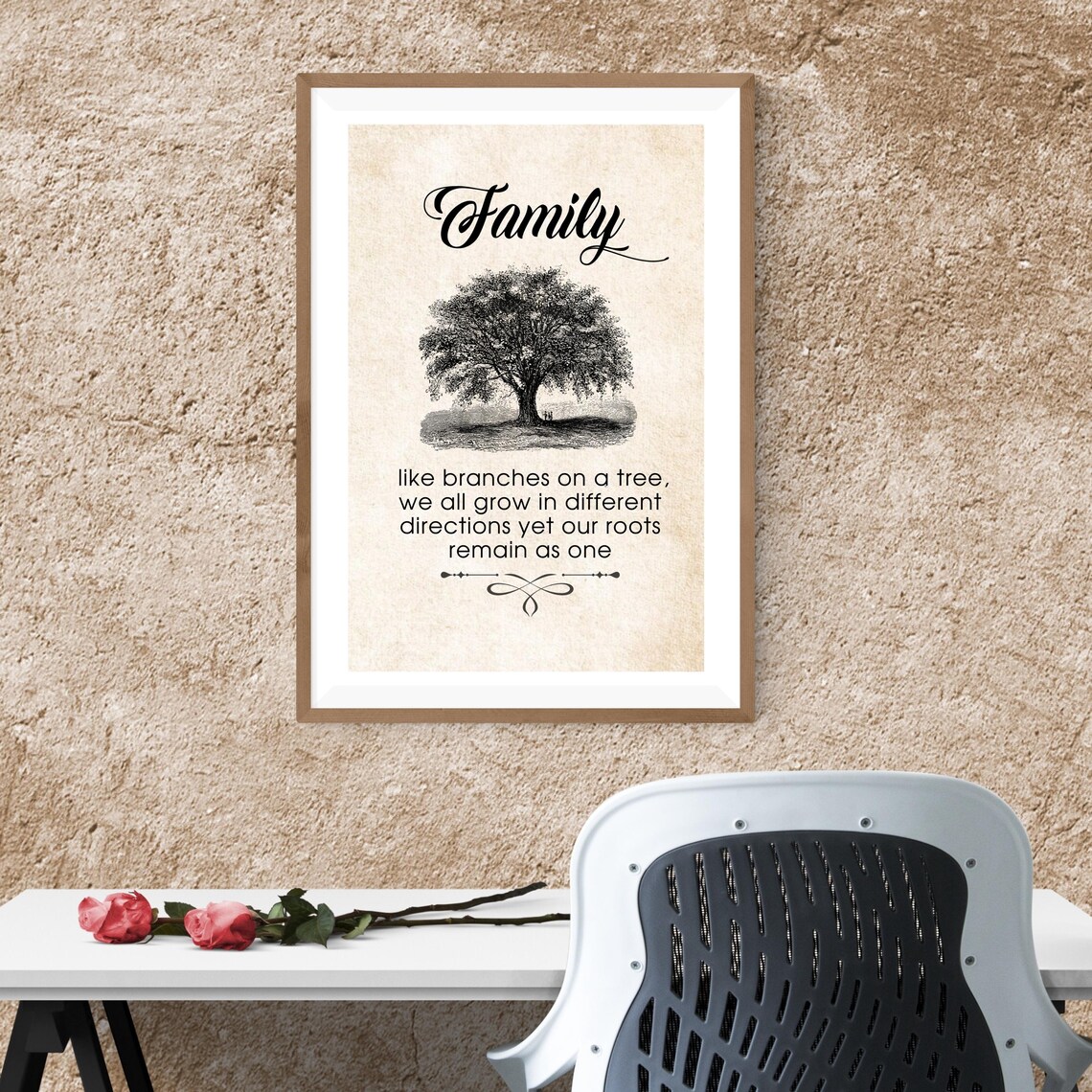 Like Branches on a Tree Family Quote Art Print - Image 7