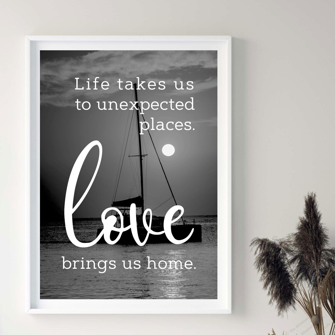 Life Takes Us to Unexpected Places Love Brings Us Home Print - Image 4