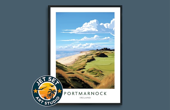 Portmarnock Golf Course Travel Poster, Ireland