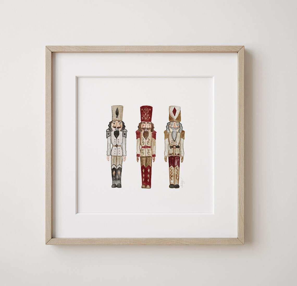 Christmas Nutcrackers Vintage Holiday Wall Art Print - Image 2