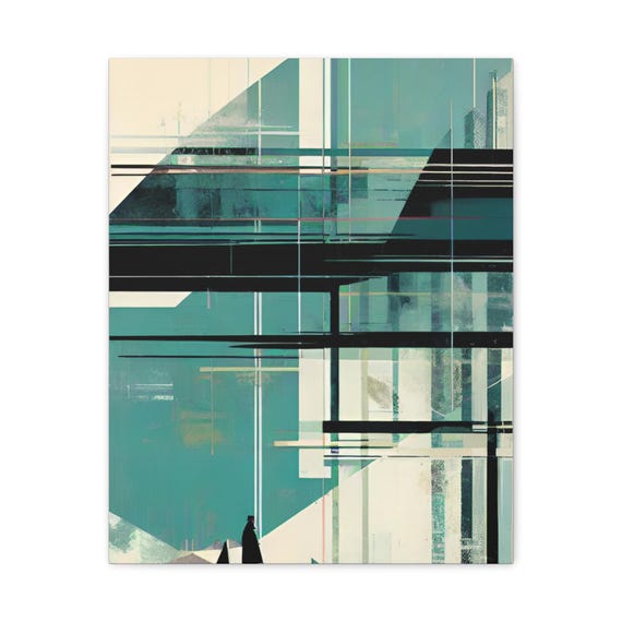 Abstract Geometric Canvas Wall Art Modern Home Decor