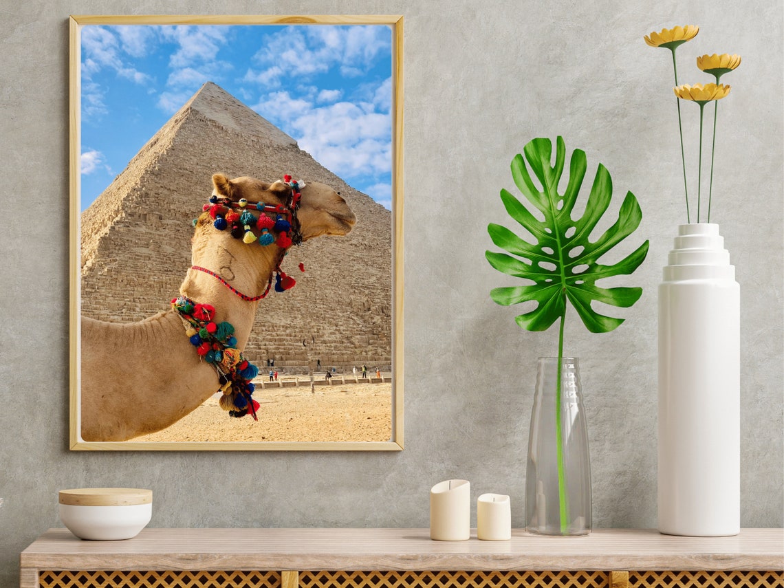 Camel Photo Travel Egypt Artful Travel Poster Gift For Wanderers Wanderlust Art Love Global Adventures Inspiring Travel Photography - Image 2
