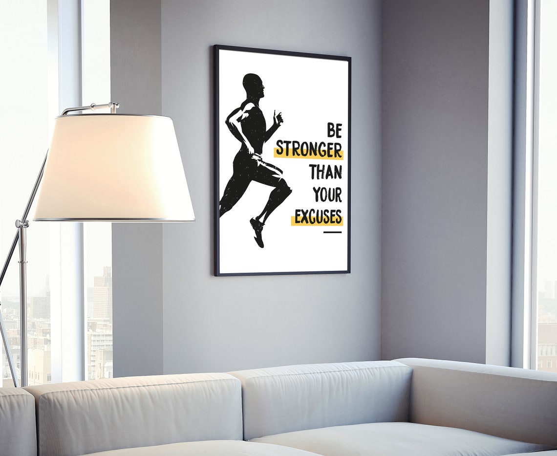 Gym Wall Art Gym Poster Gym Prints Gym Dcor Home Gym Home Gym Dcor Home Gym Poster Inspired Poster Fitness Dcor Motivation Art - Image 4