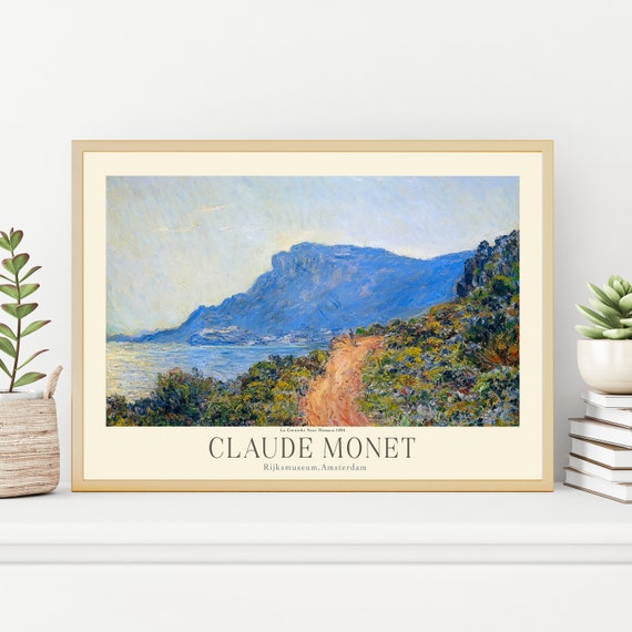 Claude Monet Painting Prints Museum Gallery Exhibition Poster Claude Monet Artworks Claude Monet Poster Prints Monet Vintage Print