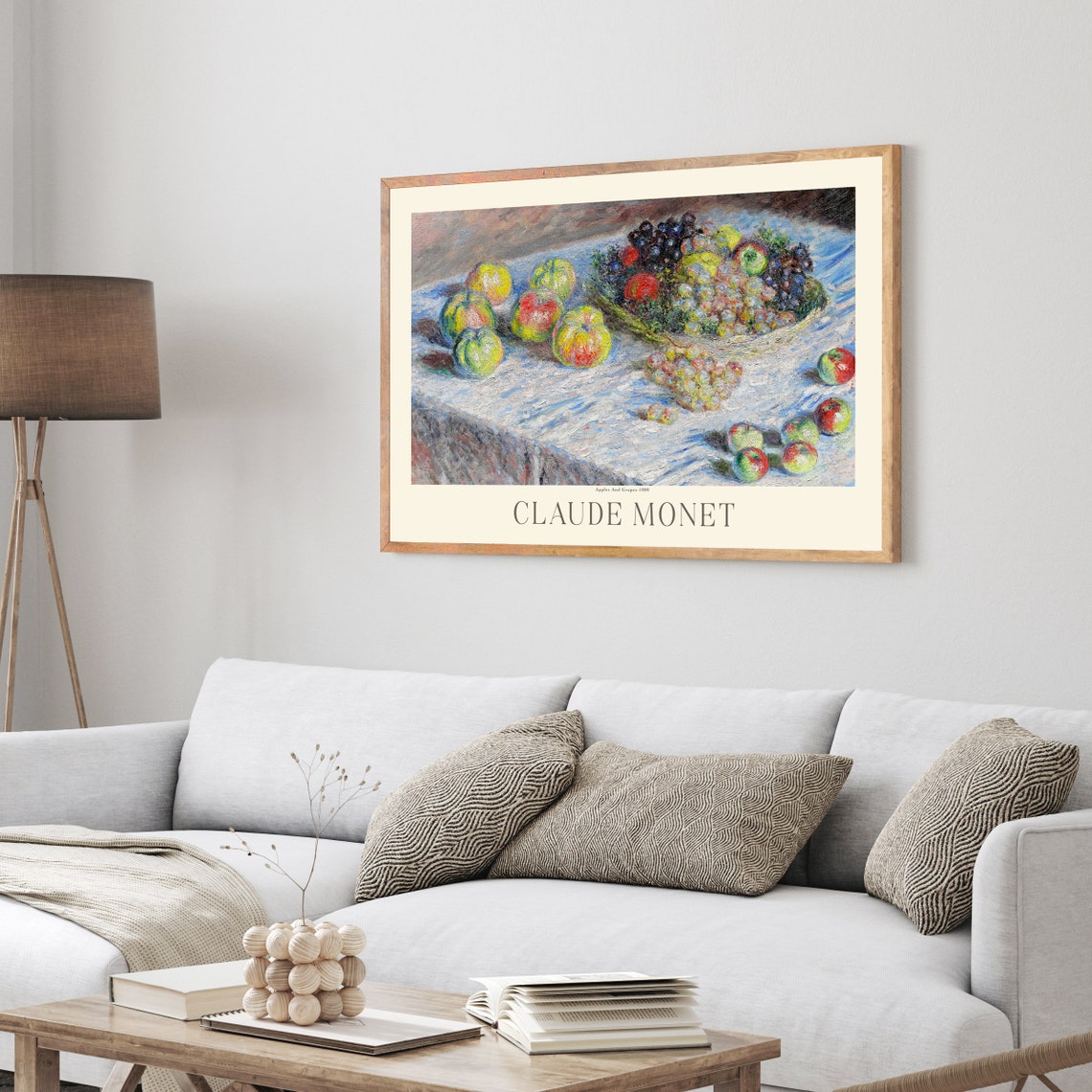 Claude Monet Apples And Grapes 1880 Fruit Still Life Art Poster - Image 4