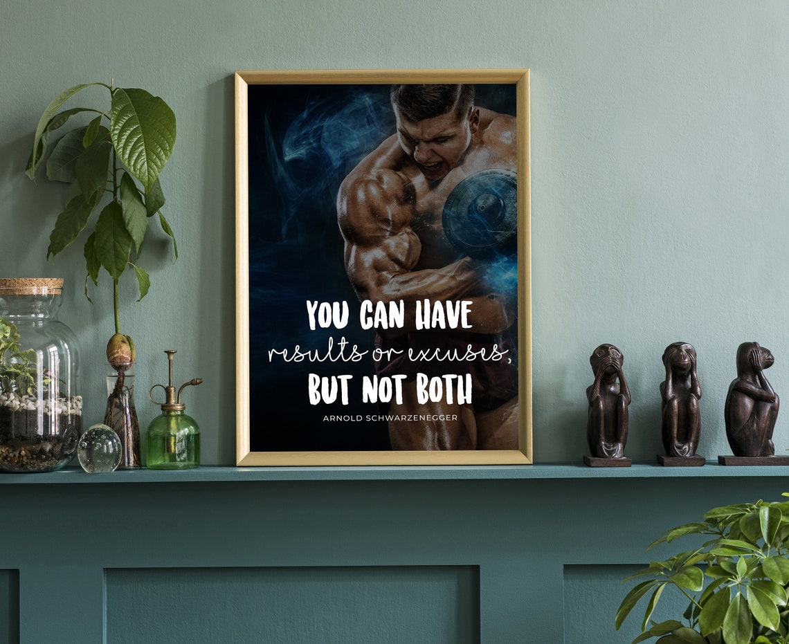 Gym Wall Art Gym Poster Gym Quote Gym Dcor Home Gym Home Gym Dcor Home Gym Poster Inspired Poster Fitness Dcor Motivational Quote - Image 3