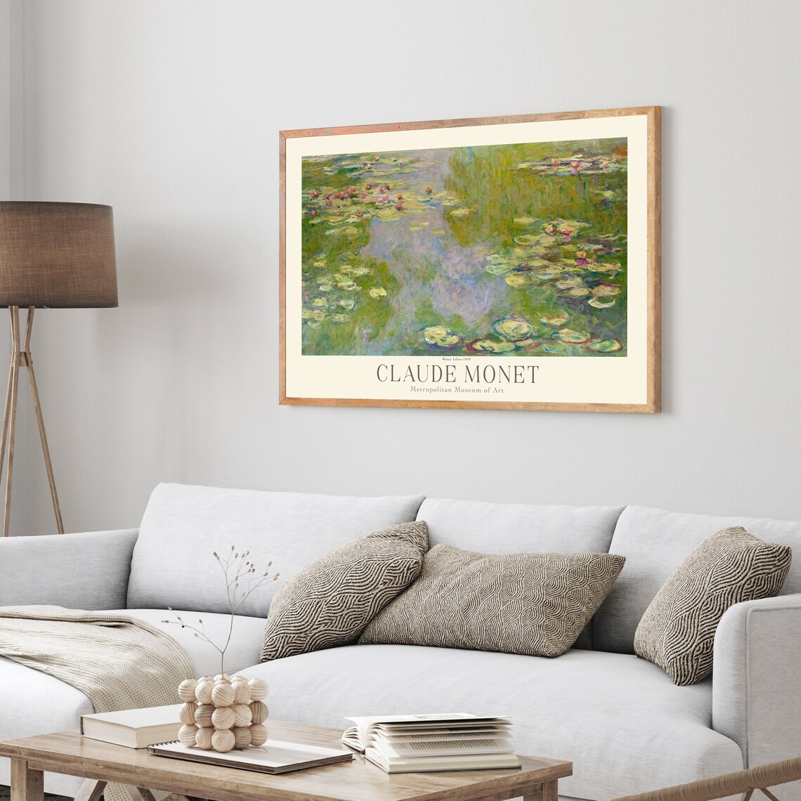 Claude Monet Water Lilies 1919 Impressionist Museum Exhibition Art Poster - Image 4