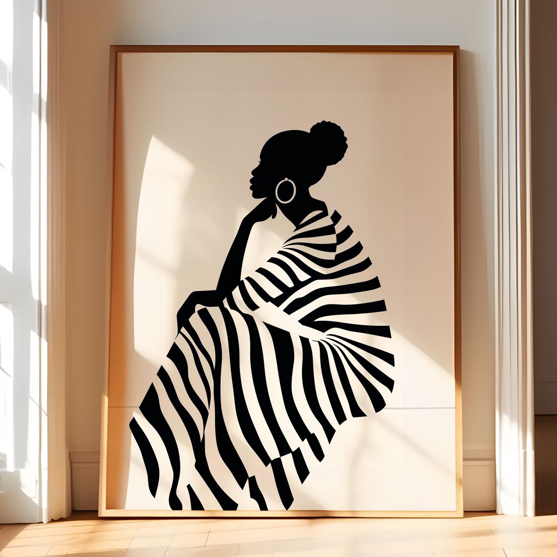 African Essence Art Print, Modern Black Women