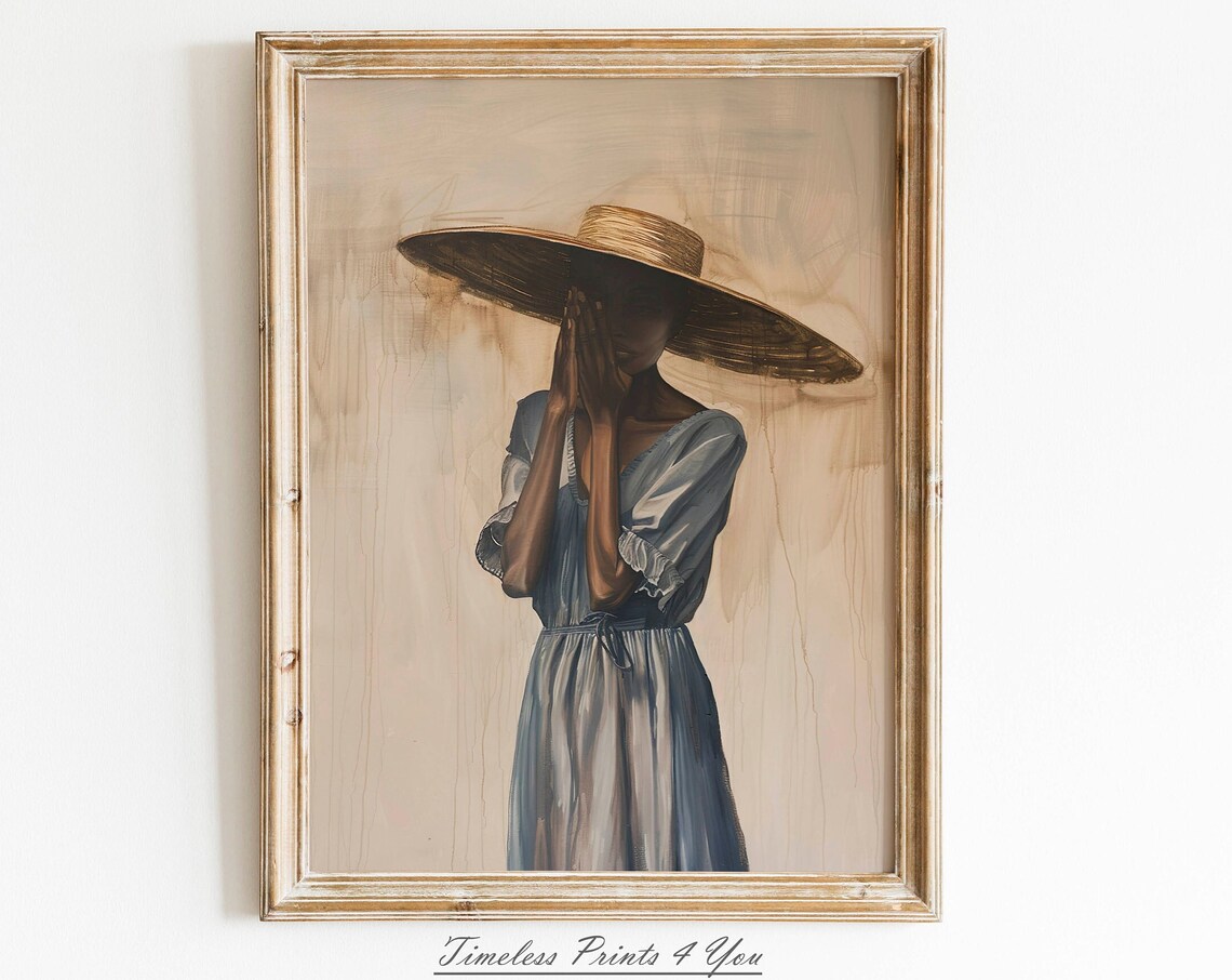 Black Women African Oil Painting Art Print