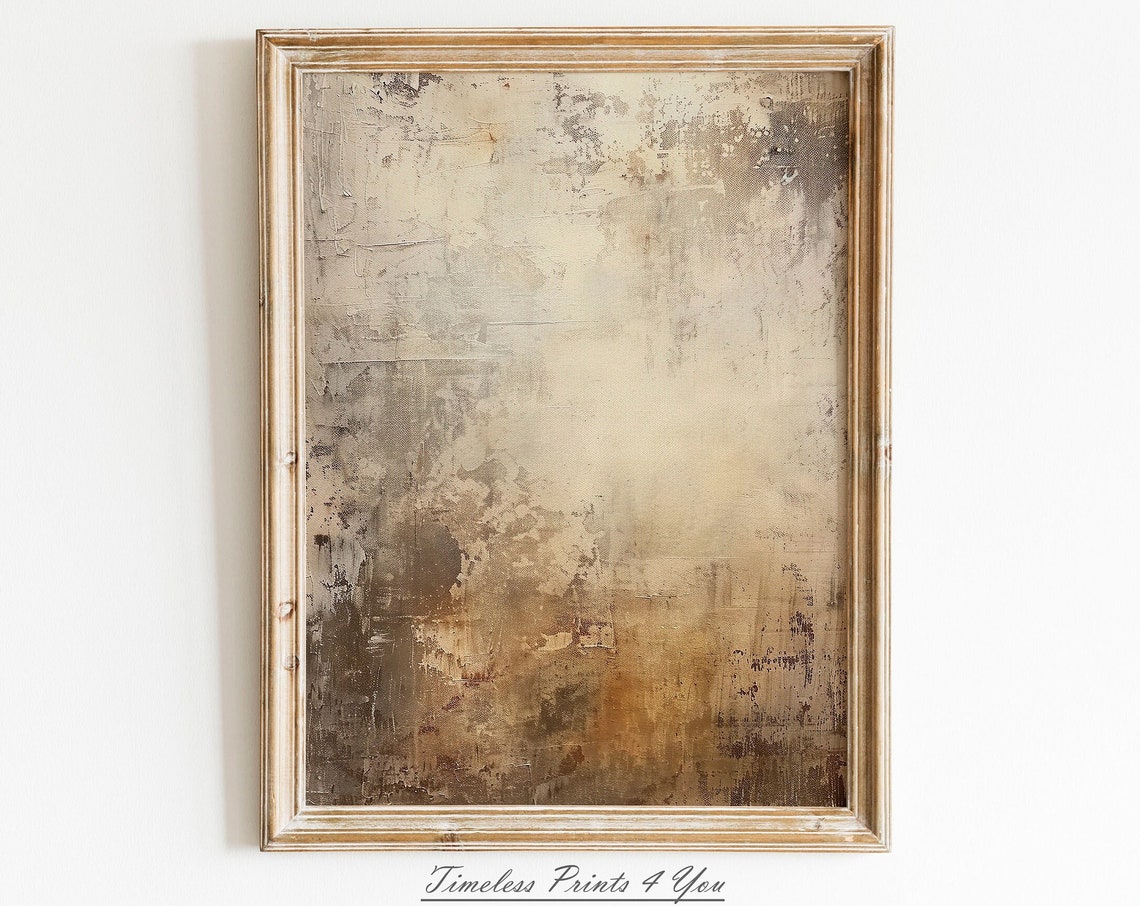 Wabi Sabi Wall Art Textural Painting Japandi Decor Neutral Modern Moody