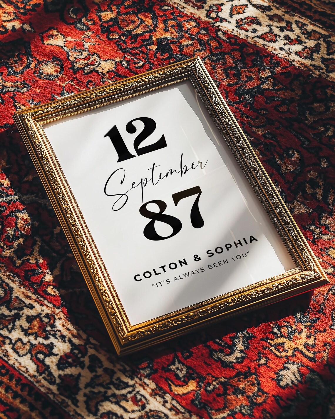 Anniversary Gift For Wife Important Dates Print - Image 7
