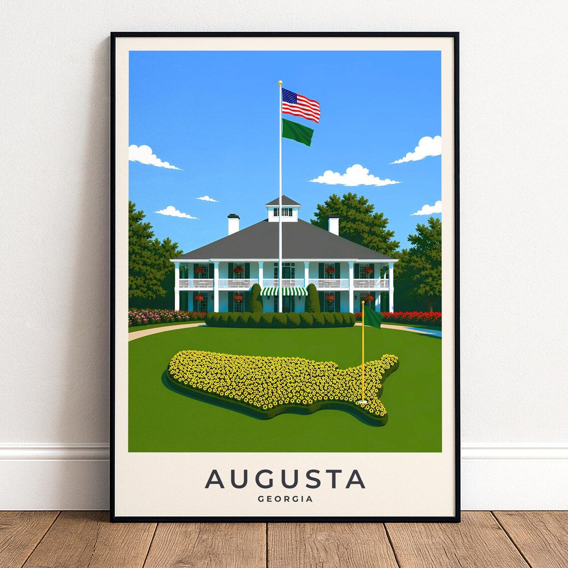 Augusta National Golf Poster, Masters Clubhouse