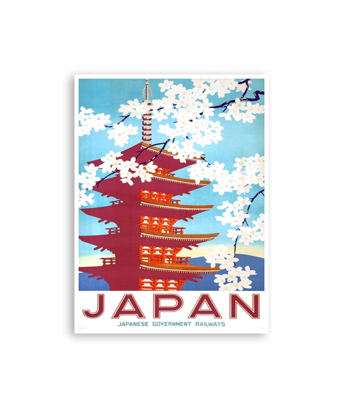 Japanese Art Travel Poster, Japan Cultural Print