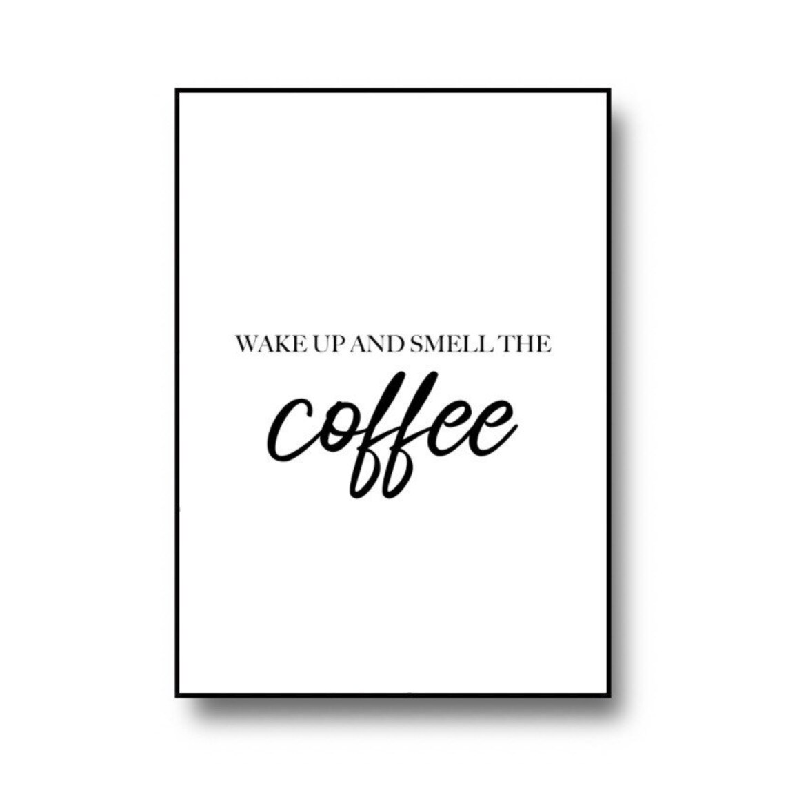 Tea Coffee Sugar Quotes Kitchen Wall Art Set - Image 2