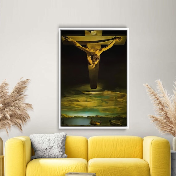 Salvador Dali Christ of Saint John of the Cross Surreal Art Poster