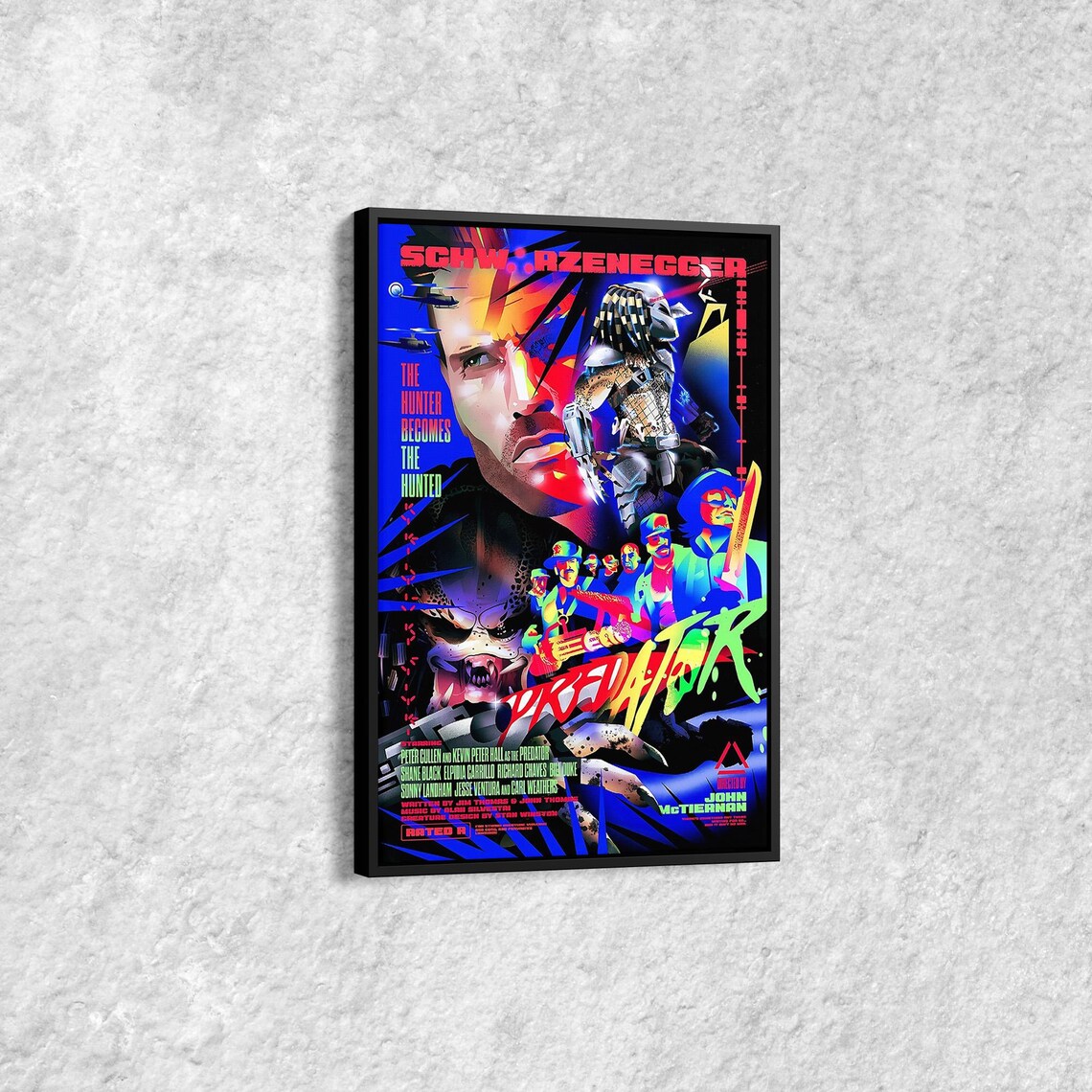 Arnold Schwarzenegger Predator The Hunter Becomes The Hunted Poster