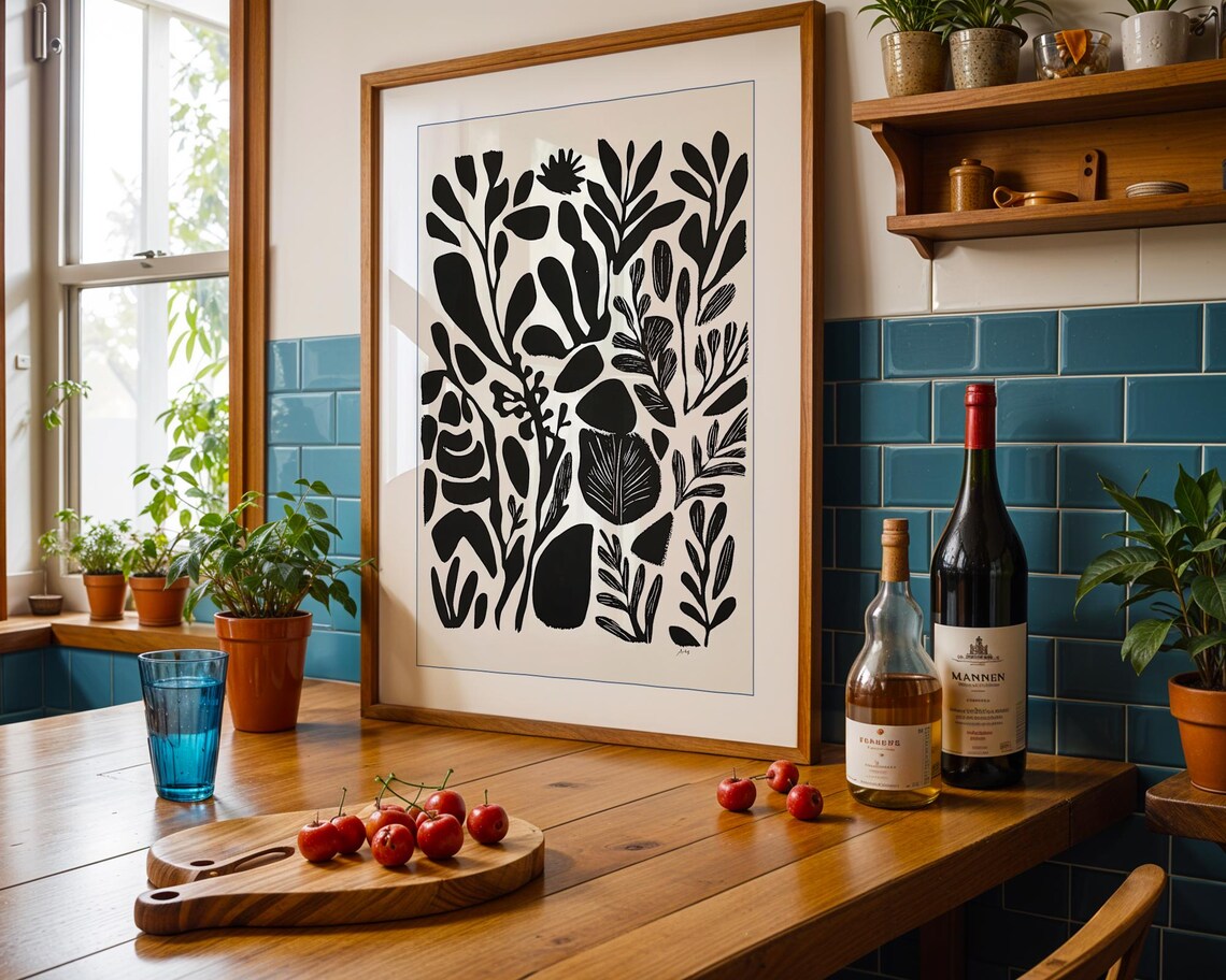 Botanical Print, Hand Drawn Scandinavian Inspired Illustration - Image 6